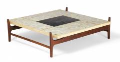 Adrian Pearsall Adrian Pearsall for Craft Associates Terrazzo and Walnut Coffee Table - 2793432