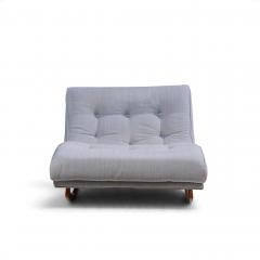 Adrian Pearsall Adrian Pearsall for Craft Associates Walnut Rocking Wave Chaise Lounge Chair - 4816220