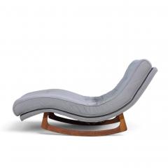 Adrian Pearsall Adrian Pearsall for Craft Associates Walnut Rocking Wave Chaise Lounge Chair - 4816222