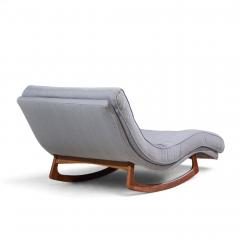 Adrian Pearsall Adrian Pearsall for Craft Associates Walnut Rocking Wave Chaise Lounge Chair - 4816225