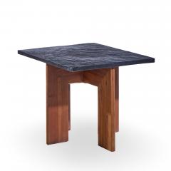 Adrian Pearsall Adrian Pearsall for Craft Associates Walnut and Slate Top Side Tables Pair - 4480205