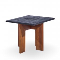Adrian Pearsall Adrian Pearsall for Craft Associates Walnut and Slate Top Side Tables Pair - 4480208