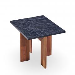 Adrian Pearsall Adrian Pearsall for Craft Associates Walnut and Slate Top Side Tables Pair - 4480209