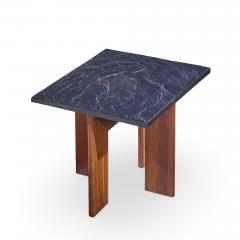 Adrian Pearsall Adrian Pearsall for Craft Associates Walnut and Slate Top Side Tables Pair - 4480210