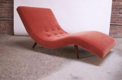 Adrian Pearsall Adrian Pearsall for Craft Associates Wave Chaise Lounge in Coral Mohair - 1014877