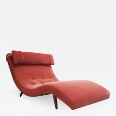 Adrian Pearsall Adrian Pearsall for Craft Associates Wave Chaise Lounge in Coral Mohair - 1016686