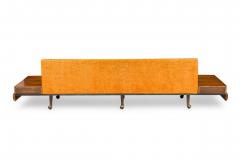 Adrian Pearsall American Mid Century Orange Upholstered Platform Sofa - 4631538