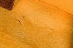 Adrian Pearsall American Mid Century Orange Upholstered Platform Sofa - 4631543