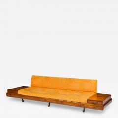 Adrian Pearsall American Mid Century Orange Upholstered Platform Sofa - 4649600