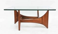 Adrian Pearsall American Modern Pair of Walnut and Glass Low Tables by Adrian Pearsall - 4702740