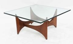 Adrian Pearsall American Modern Pair of Walnut and Glass Low Tables by Adrian Pearsall - 4702745