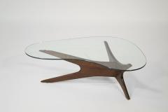 Adrian Pearsall Asymmetrical Walnut Cocktail Table by Adrian Pearsall C 1950s - 3918211