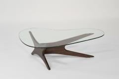 Adrian Pearsall Asymmetrical Walnut Cocktail Table by Adrian Pearsall C 1950s - 3918214