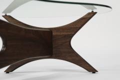 Adrian Pearsall Asymmetrical Walnut Cocktail Table by Adrian Pearsall C 1950s - 3918218