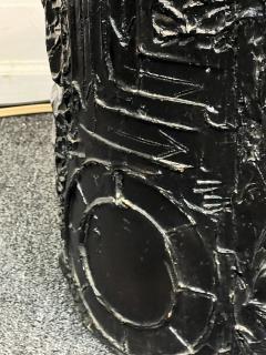 Adrian Pearsall BRUTALIST BLACK RESIN ADRIAN PEARSALL DRUM TABLE - 4095640