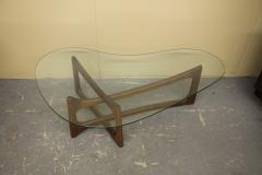 Adrian Pearsall Coffee Table With Kidney Shaped Orginal Glass - 2752779