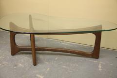 Adrian Pearsall Coffee Table With Kidney Shaped Orginal Glass - 2752782