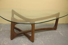 Adrian Pearsall Coffee Table With Kidney Shaped Orginal Glass - 2752783