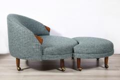 Adrian Pearsall Havana Chair and Ottoman - 3086186