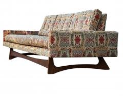 Adrian Pearsall Long Mid Century Modern Sculptural Walnut Frame Gondola Sofa by Adrian Pearsall - 4324675
