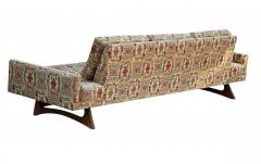 Adrian Pearsall Long Mid Century Modern Sculptural Walnut Frame Gondola Sofa by Adrian Pearsall - 4324679