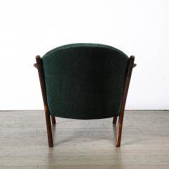 Adrian Pearsall Mid Century 2249 C Lounge Chair in Walnut Viridian Velvet by Adrian Pearsall - 4566408