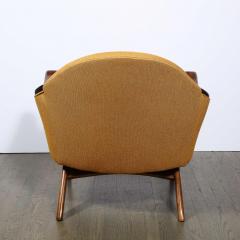 Adrian Pearsall Mid Century Modern Handrubbed Walnut Button Back Arm Chair by Adrian Pearsall - 2143955