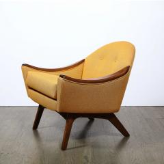 Adrian Pearsall Mid Century Modern Handrubbed Walnut Button Back Arm Chair by Adrian Pearsall - 2143994