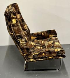 Adrian Pearsall Mid Century Modern Lounge Chair Adrian Pearsall Style American Chrome 1950s - 2814926