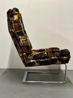 Adrian Pearsall Mid Century Modern Lounge Chair Adrian Pearsall Style American Chrome 1950s - 2814928