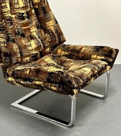 Adrian Pearsall Mid Century Modern Lounge Chair Adrian Pearsall Style American Chrome 1950s - 2814930