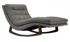 Adrian Pearsall Mid Century Modern Walnut Rocking Chaise Lounge Chair after Adrian Pearsall - 3313738