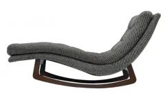 Adrian Pearsall Mid Century Modern Walnut Rocking Chaise Lounge Chair after Adrian Pearsall - 3313739