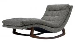 Adrian Pearsall Mid Century Modern Walnut Rocking Chaise Lounge Chair after Adrian Pearsall - 3313741