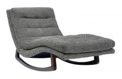 Adrian Pearsall Mid Century Modern Walnut Rocking Chaise Lounge Chair after Adrian Pearsall - 3313766