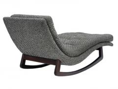 Adrian Pearsall Mid Century Modern Walnut Rocking Chaise Lounge Chair after Adrian Pearsall - 3313769