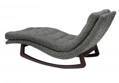 Adrian Pearsall Mid Century Modern Walnut Rocking Chaise Lounge Chair after Adrian Pearsall - 3313770