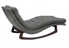 Adrian Pearsall Mid Century Modern Walnut Rocking Chaise Lounge Chair after Adrian Pearsall - 3313807