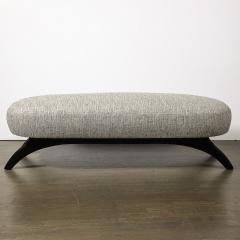 Adrian Pearsall Mid Century Oval Bench W Sculptural Ebonized Walnut Supports by Adrian Pearsall - 3819262