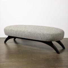 Adrian Pearsall Mid Century Oval Bench W Sculptural Ebonized Walnut Supports by Adrian Pearsall - 3819265