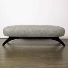 Adrian Pearsall Mid Century Oval Bench W Sculptural Ebonized Walnut Supports by Adrian Pearsall - 3819280