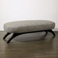 Adrian Pearsall Mid Century Oval Bench W Sculptural Ebonized Walnut Supports by Adrian Pearsall - 3819281