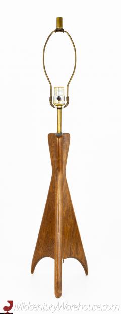 Adrian Pearsall Modeline Adrian Pearsall Style Mid Century Walnut Rocket Table Lamp - 2579606