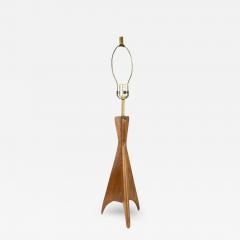 Adrian Pearsall Modeline Adrian Pearsall Style Mid Century Walnut Rocket Table Lamp - 2584466