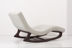 Adrian Pearsall Newly Upholstered Adrian Pearsall Rocking Chaise in Dedar Fabric USA 1950s - 2139487