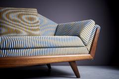 Adrian Pearsall Newly upholstered Adrian Pearsall Gondola Sofa in custom fabric USA 1960s - 3512107