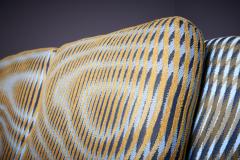 Adrian Pearsall Newly upholstered Adrian Pearsall Gondola Sofa in custom fabric USA 1960s - 3512108
