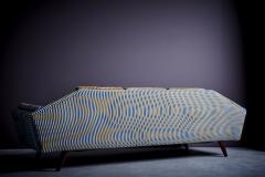Adrian Pearsall Newly upholstered Adrian Pearsall Gondola Sofa in custom fabric USA 1960s - 3512111