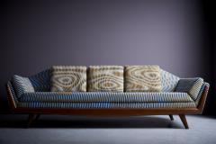 Adrian Pearsall Newly upholstered Adrian Pearsall Gondola Sofa in custom fabric by Case Studies - 3479582