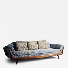Adrian Pearsall Newly upholstered Adrian Pearsall Gondola Sofa in custom fabric by Case Studies - 3479933